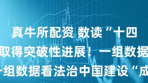 真牛所配资 数读“十四五”答卷丨取得突破性进展！一组数据看法治中国建设“成绩单”